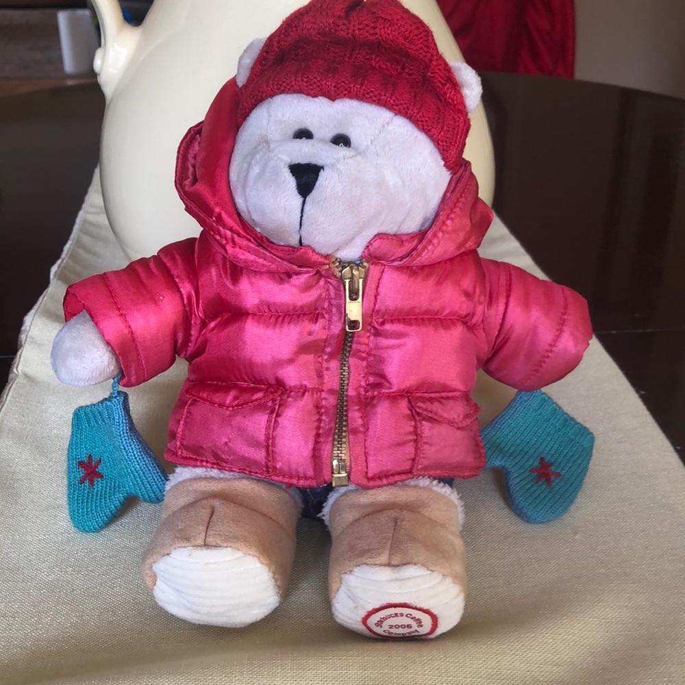 2006 Starbucks Bearista Coat Boots Mitten Cap 51st Edition